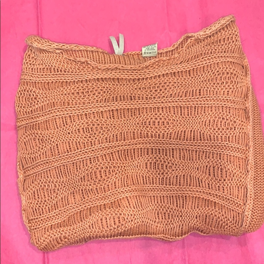 Unique exposed stitch sweater